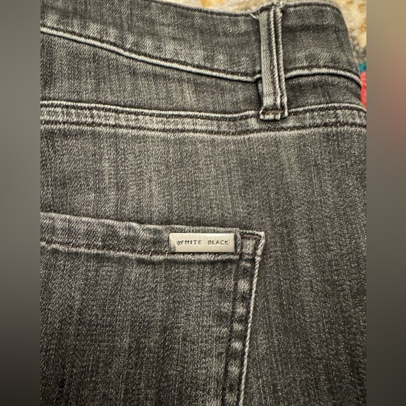 White House Black Market Skinny Flare Gray Jeans - Picture 6 of 7